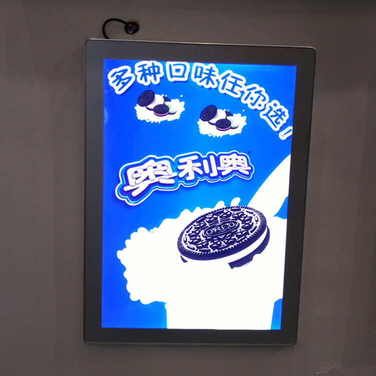 A3照片LED广告磁薄发光标牌