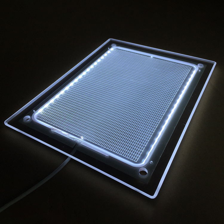 A4 桌面水晶亚克力 LED 灯箱带导光板